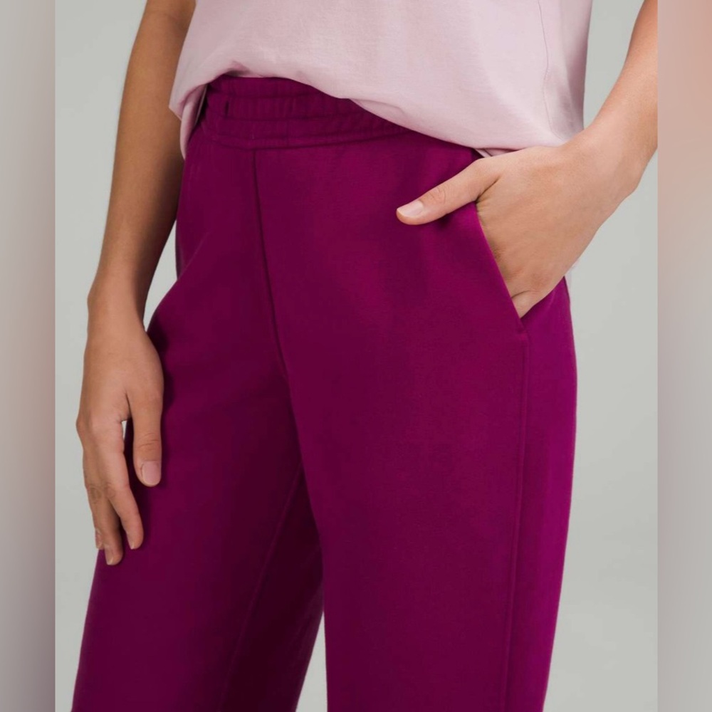 Lululemon Loungeful Straight Leg Pant  Magenta Purple Size :14 - Picture 5 of 11